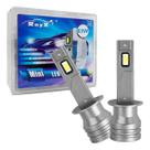 Par de Lâmpada Led Mini H1 H3 H7 H11 HB3 HB4 Original 6000k 12000 Lúmens 63W 12/24V Ip67 Rayx
