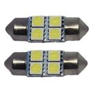 Par De Lampada Torpedo 4 Led's 31 Mm
