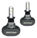 Par de Lâmpada Ultra Led Titanium Shocklight 50W 6000K 5000 Lumens