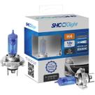 Par De Lampadas H4 Super Branca 8500k Shocklight Efeito Xenon Pro Farol De Carro 12v Original