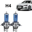 Par de Lâmpadas Halógenas Super Branca H4 12V 60 55W P43t38 1650 1000 Lúmens