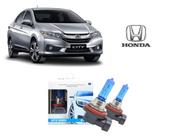 Par de Lampadas Halogenas Super Branca para Farol Baixo H11 com 8500K para Honda City 2015 a 2020
