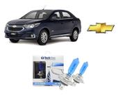 Par de Lampadas Halogenas Super Branca para Farol Baixo H7 para Chevrolet Novo Cobalt 2015 a 2020