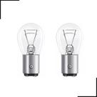 Par de Lâmpadas P21/5W 2 Polos 12V Luz Traseira