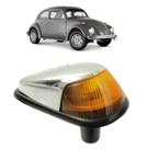 Par de lanterna dianteira com capa cromada vw fisca todos Par de lanterna dianteira com capa cromada vw fisca todos