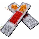 Par de Lanterna Traseira Led 29,5cm Caminhão Carreta Seta Ré Freio Lorben