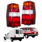 Par De Lanterna Traseira TricoloR Elba Fiorino 86/97 Mod CA