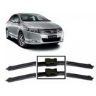 Par De Limpador De Parabrisa Palhetas Honda City 2009 / 2014