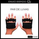 Par de Luvas Caleira De Academia Para Musculação - Treino exercício funcional Fitness Bike Dedeira Bilateral