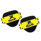 Par de Luvas para Musculação em EVA Preto e Amarelo - MUVIN