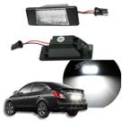 Par De Luz Placa Nissan Versa Ano 2012 A 2020 Lâmpada Led Branco Unique 1.0 12v Conforto 1.6 16v Sl Sv sedan Special Edition