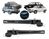 Par de maçanetas externas gol quadrado friso de inox 1987 a 1994