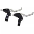 Par de manetes Logan para v-brake preto e prata
