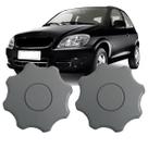 Par de Manoplas Regulagem Ajuste Banco GM Celta Prisma 2001 02 03 04 05 06 07 08 09 10 11 2012 Cinza