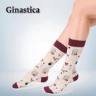 Par de Meia Casual Cano Longo Divertida Feminina - Tamanho 34 a 39 Par de Meia Casual Cano Longo Divertida Feminina - Tamanho 34 a 39