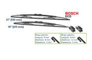 Par de Palheta Dianteira Bosch B340 21/ 19 Polegadas VW Fiat Toyota GM Nissan 3 397 010 040 Par de Palheta Dianteira Bosch B340 21/ 19 Polegadas VW Fiat Toyota GM Nissan 3 397 010 040