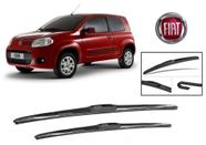 Par De Palheta Parabrisa Dianteiro Modelo Original para Fiat Novo Uno Vivace 2011 A 2016