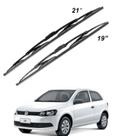 Par de palhetas convencionais com base em aço dianteira 19/21 vw gol