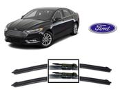 Par de Palhetas Limpador De Parabrisa Dianteiro Ford Fusion ano 2013 em Diante