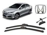 Par De Palhetas Limpador De Parabrisa Dianteiro Honda City 2015 2016 2017