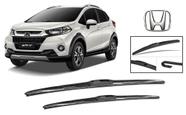 Par De Palhetas Limpador De Parabrisa Dianteiro Modelo Original para Honda WRV 2017 A 2020 Par De Palhetas Limpador De Parabrisa Dianteiro Modelo Original para Honda WRV 2017 A 2020