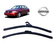 Par De Palhetas Limpador de Parabrisa Dianteiro Nissan Sentra ano 2005 e 2006