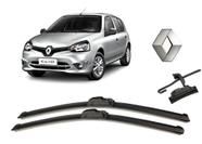 Par De Palhetas Limpador De Parabrisa Dianteiro Renault Clio Hatch E Sedan Ano 2000 Em Diante