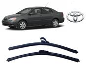 Par de Palhetas Limpador de Parabrisa Dianteiro Toyota Corolla 2002 2003 2004 2005 2006 2007 Par de Palhetas Limpador de Parabrisa Dianteiro Toyota Corolla 2002 2003 2004 2005 2006 2007