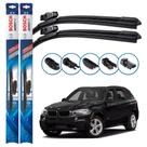 Par de Palhetas Limpador Parabrisa Multiclip Original Bosch BMW X5 2013 a 2018