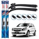 Par de Palhetas Limpador Parabrisa Multiclip Original Bosch Chevrolet Agile 2012 a 2016