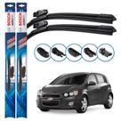 Par de Palhetas Limpador Parabrisa Multiclip Original Bosch Chevrolet Sonic 2012 a 2014