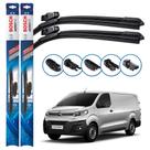 Par de Palhetas Limpador Parabrisa Multiclip Original Bosch Citroen Jumpy 2017 a 2024