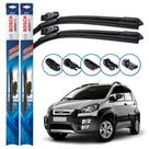 Par de Palhetas Limpador Parabrisa Multiclip Original Bosch Fiat Idea Adventure 2014 a 2018