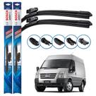 Par de Palhetas Limpador Parabrisa Multiclip Original Bosch Ford Transit 2008 a 2011