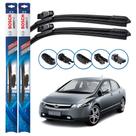 Par de Palhetas Limpador Parabrisa Multiclip Original Bosch Honda Civic 2007 a 2011