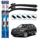 Par de Palhetas Limpador Parabrisa Multiclip Original Bosch Volkswagen Tiguan 2020 a 2024 Par de Palhetas Limpador Parabrisa Multiclip Original Bosch Volkswagen Tiguan 2020 a 2024