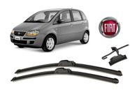 Par de Palhetas para Limpador de Parabrisa Dianteiro Fiat Idea 2006 2007 2008 2009 2010