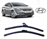 Par de Palhetas para Limpador de Parabrisa Dianteiro Hyundai Elantra ano 2011 em Diante