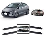 Par de Palhetas para Limpador de Parabrisa Dianteiro Novo Hyundai HB20 2020 2021