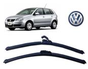 Par de Palhetas para Limpador de Parabrisa Dianteiro Volkswagen Polo 2001 ate 2009