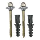 Par de Parafusos Para Fixar Vaso Tanque C/ Bucha 12mm Par de Parafusos Para Fixar Vaso Tanque C/ Bucha 12mm