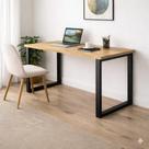Par de Pernas para Mesa Industrial Metalon Preto 50x30 Suporte para Tampo Madeira Escritório Bancada