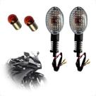 Par de Pisca Seta com Lâmpada Completo Kawasaki Ninja 250 2008 2009 2010 2011 2012