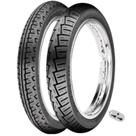 Par de Pneu Para Moto Winner 100/90-18 Traseiro e 80/100-18 Dianteiro Maggion Para Uso Sem Câmara + 2 Válvulas de Brind