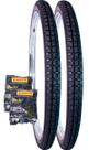 Par De Pneus 26x1.1/2x2 Barra Forte Bike Primor + 2 Câmaras Cor Preto