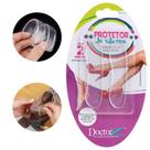 Par De Protetor Silicone Gel Ortopédico Para os Pés Tendão De Aquiles e Saltos Transparente