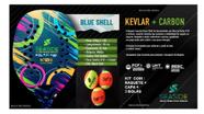 Par de Raquete Beach Tennis Seaside Carbon 10k Blue Shell Par de Raquete Beach Tennis Seaside Carbon 10k Blue Shell