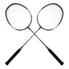 Par De Raquete De Badminton Tênis e Squash Jogue Na Praia Clube Quintal Quadra LE-6404