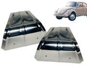 Par de Reforços Para Lama Dianteiro Fusca Cromado Inox WELLSCAR