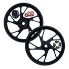 Par De Roda Cg 125 Pé de Galinha Preta Honda 2000 A 08 Fabreck Novas